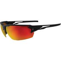 Pumori Safety Glasses, Red/Mirror Lens, Anti-Scratch, ANSI Z87+/MCEPS GL-PD 10-12/Meets/Exceeds CSA Z94.3 Superchem Industries