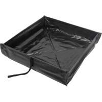 Collapsible Roll-Up Spill Berm, 15 US gal. Capacity, 2' W x 2' L x 6" H Superchem Industries