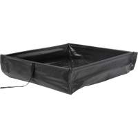 Collapsible Roll-Up Spill Berm, 15 US gal. Capacity, 2' W x 2' L x 6" H Superchem Industries