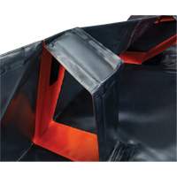 Berme d&eacute;ployable &agrave; mur IBX, Capacit&eacute; 268 gal. US, 6' la x 6' lo x 12" h, Support &agrave; encliqueter Superchem Industries