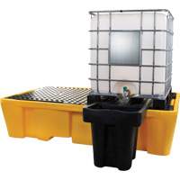 Double IBC Spill Pallet, 317 US gal. Spill Capacity, 89" x 57" x 23" Superchem Industries