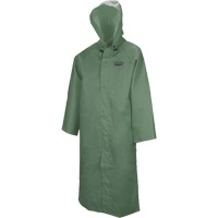 851 Hurricane Long Coat with Detachable Hood, Small, Green Superchem Industries