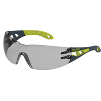 MX200 Rimless Wraparound Safety Glasses, 23% Grey Lens, Anti-Fog/Anti-Scratch, ANSI Z87+/Meets/Exceeds CSA Z94.3 Superchem Industries