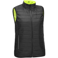 Veste bouffante, enveloppante et r&eacute;versible avec X au dos Bisley pour femmes, Jaune lime haute visibilit&eacute;, Petit, Polyester Superchem Industries