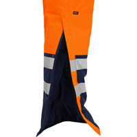 Bisley&reg; Extreme Cold Bib Overall, Polyester, Small, High Visibility Orange Superchem Industries
