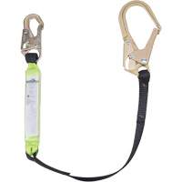 SA-6402-4 Shock Absorbing Lanyard, 4', Form Hook Center, Snap Hook Leg Ends, Polyester Superchem Industries