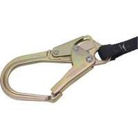 SA-6402-4 Shock Absorbing Lanyard, 4', Form Hook Center, Snap Hook Leg Ends, Polyester Superchem Industries