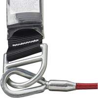 SA-5500-4 Shock Absorbing Lanyard, 4', Snap Hook Center, Snap Hook Leg Ends, Galvanized Steel Superchem Industries