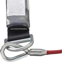 SA-5502-6 Shock Absorbing Lanyard, 6', Form Hook Center, Snap Hook Leg Ends, Galvanized Steel Superchem Industries
