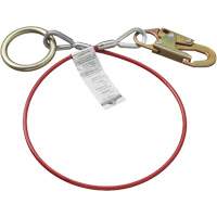 AS-21210-6 6' Cable Anchor with Snap Hook & O-Ring, Sling, Temporary Use Superchem Industries