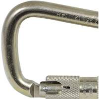 CP-03015-1 Zinc Plated Carabiner with 1" Gate Opening, Steel Superchem Industries
