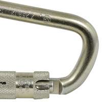 CP-03015-1 Zinc Plated Carabiner with 1" Gate Opening, Steel Superchem Industries
