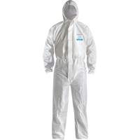 Combinaison CoverMe XP1800 de type 5/6 avec capuchon, Moyen, Blanc, Microporeux Superchem Industries
