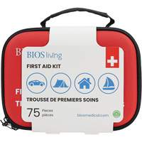 75-Piece Home & Travel First Aid Kit, Nylon Bag Superchem Industries