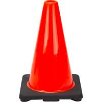 C&ocirc;ne de signalisation de premi&egrave;re qualit&eacute;, 12", Orange Superchem Industries