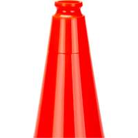 C&ocirc;ne de signalisation de premi&egrave;re qualit&eacute;, 18", Orange Superchem Industries