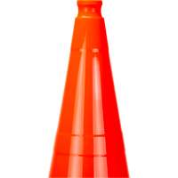 C&ocirc;ne de signalisation de premi&egrave;re qualit&eacute;, 28", Orange Superchem Industries