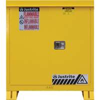 Outdoor Flammable Storage Cabinet, 30 gal., 2 Door, 43" W x 44" H x 18" D Superchem Industries
