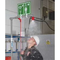 Combination Shower with Closed ABS Bowl & Top Inlet, Pedestal Superchem Industries