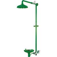 Laboratory Combination Shower with Open ABS Bowl, Wall-Mount Superchem Industries