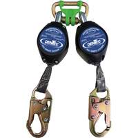 Self Retracting Lanyard with Composite Housing, 7', Web, Swivel Superchem Industries