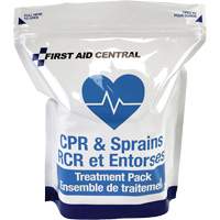 9-Piece CPR & Sprains Refill Pack for Emergency Response First Aid Kit Superchem Industries