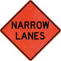 Quadra Flex Roll-Up Sign with Traffic Control Person Ahead Symbol Superchem Industries