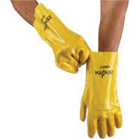 Rough-Finish Chemical-Resistant Gloves, Size 9, 12" L, PVC, Interlock Inner Lining, 47-mil Superchem Industries