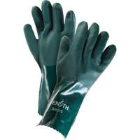Gants verts &agrave; double enduit, 14" lo, PVC, Doublure en Jersey de coton, 70 mils Superchem Industries