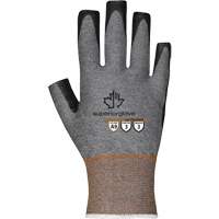Ultra-Thin Open-Finger Gloves, Size 5, 21 Gauge, Nitrile Coated, TenActiv Shell, ASTM ANSI Level A9 Superchem Industries