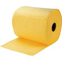Rouleaux absorbants li&eacute;es, Poids moyen, 150' lo x 15" la, Absorption 8 gal. Superchem Industries