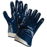 Gants &agrave; poignet de s&eacute;curit&eacute; de poids lourd, 11/2T-Grand, R&ecirc;vetement Nitrile, Enveloppe en Coton Superchem Industries