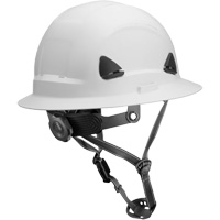 Fibre Metal Climbing Style Helmet with Full Brim, Meets CSA Type 2, Ratchet Suspension, Non-Vented Superchem Industries