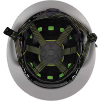 Casque Fibre Metal de style escalade avec bordure compl&egrave;te, R&eacute;pond aux normes CSA type 2, Suspension Rochet, Ventil&eacute; Superchem Industries