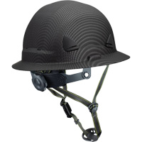 Casque Fibre Metal de style escalade avec bordure compl&egrave;te, R&eacute;pond aux normes CSA type 2, Suspension Rochet, Non ventil&eacute; Superchem Industries