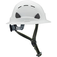 Casque Fibre Metal de style escalade avec bordure compl&egrave;te, R&eacute;pond aux normes CSA type 2, Suspension Rochet, Ventil&eacute; Superchem Industries