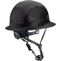 Casque Fibre Metal de style escalade avec bordure compl&egrave;te, R&eacute;pond aux normes CSA type 2, Suspension Rochet, Ventil&eacute; Superchem Industries