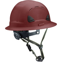 Casque Fibre Metal de style escalade avec bordure compl&egrave;te, R&eacute;pond aux normes CSA type 2, Suspension Rochet, Ventil&eacute; Superchem Industries