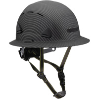 Casque Fibre Metal de style escalade avec bordure compl&egrave;te, R&eacute;pond aux normes CSA type 2, Suspension Rochet, Ventil&eacute; Superchem Industries