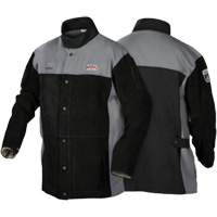 Veste de soudage FR robuste de s&eacute;rie XVI, Cuir, Moyen, Noir Superchem Industries