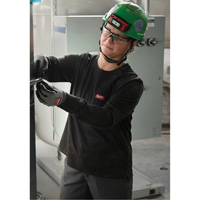 GRIDIRON Long Sleeve Pocket T-Shirt, Women's, X-Small, Blue Superchem Industries