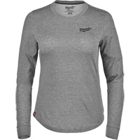 FREEFLEX Long-Sleeve Hybrid T-Shirt, Women's, X-Small, Grey Superchem Industries