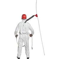 Harness-Compatible Disposable Coverall, Small, White, Tyvek&reg; 500 Superchem Industries