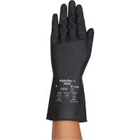 Gants r&eacute;sistants aux produits chimiques AlphaTec 87-118, Taille Petit/7, 12,6" lo, Latex de caoutchouc, Doublure en Coton, 31-mil Superchem Industries