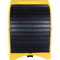 Palette contre les d&eacute;versements &agrave; couvercle dur pour 4 barils, 68,11" lo x 61,61" la x 83,07" h, Capacit&eacute; de charge 1433 lb Superchem Industries