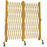 Barri&egrave;re extensible, 84" h x 20' lo, Jaune Superchem Industries
