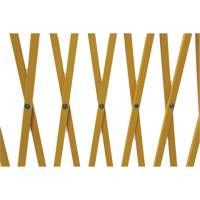 Barri&egrave;re extensible, 84" h x 20' lo, Jaune Superchem Industries
