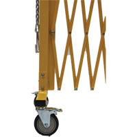 Barri&egrave;re extensible, 84" h x 20' lo, Jaune Superchem Industries