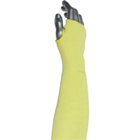 Kut Gard&reg; 2-Ply Cut-Resistant Sleeve with Thumb Hole, Aramid/ATA&reg;, 10", ASTM ANSI Level A6, Yellow Superchem Industries