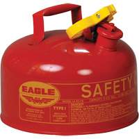 Safety Can for Flammables, Type I, Galvanized Steel, 2 US gal., Red, FM Approved/UL/ULC Listed Superchem Industries